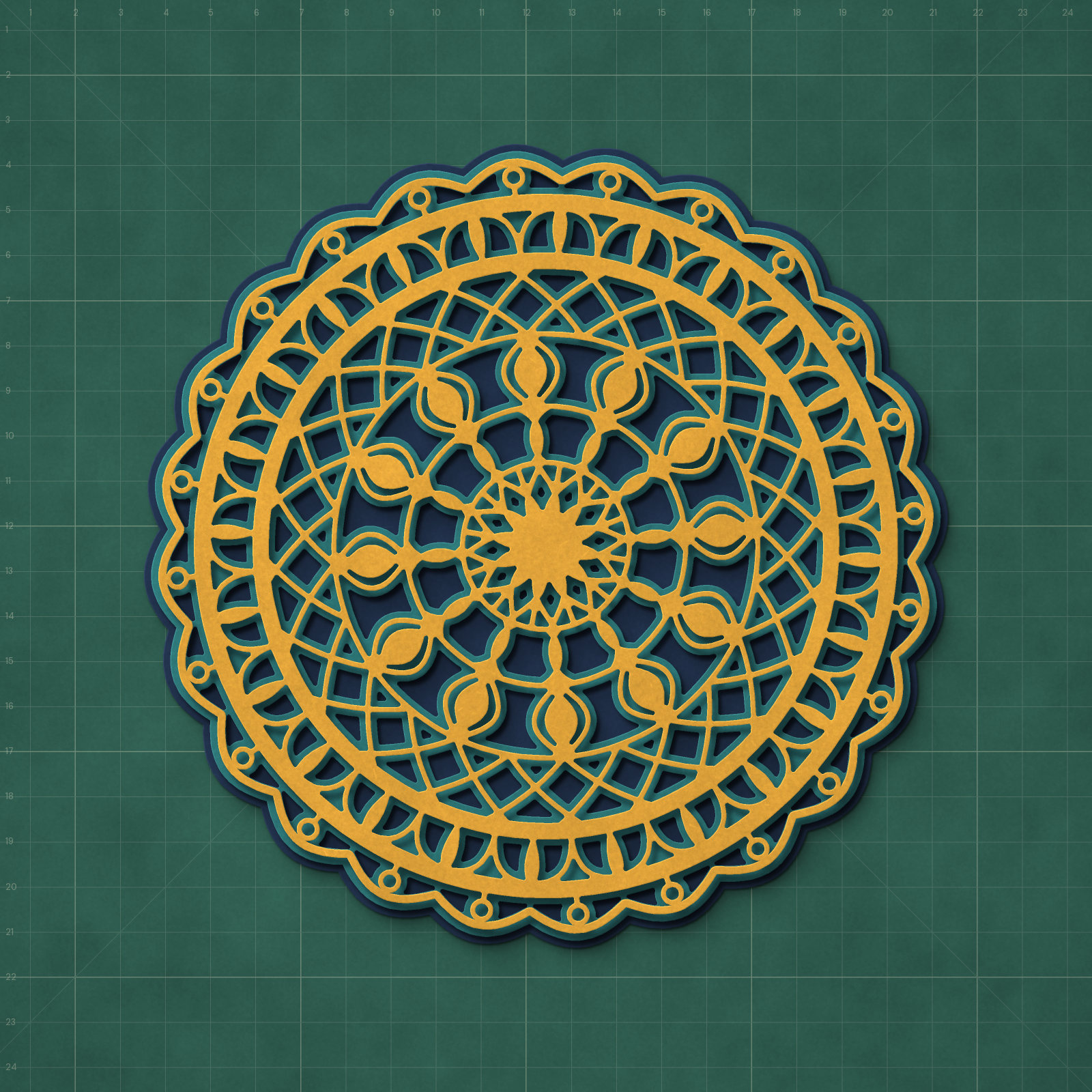 Sunburst Lace Layered Mandala