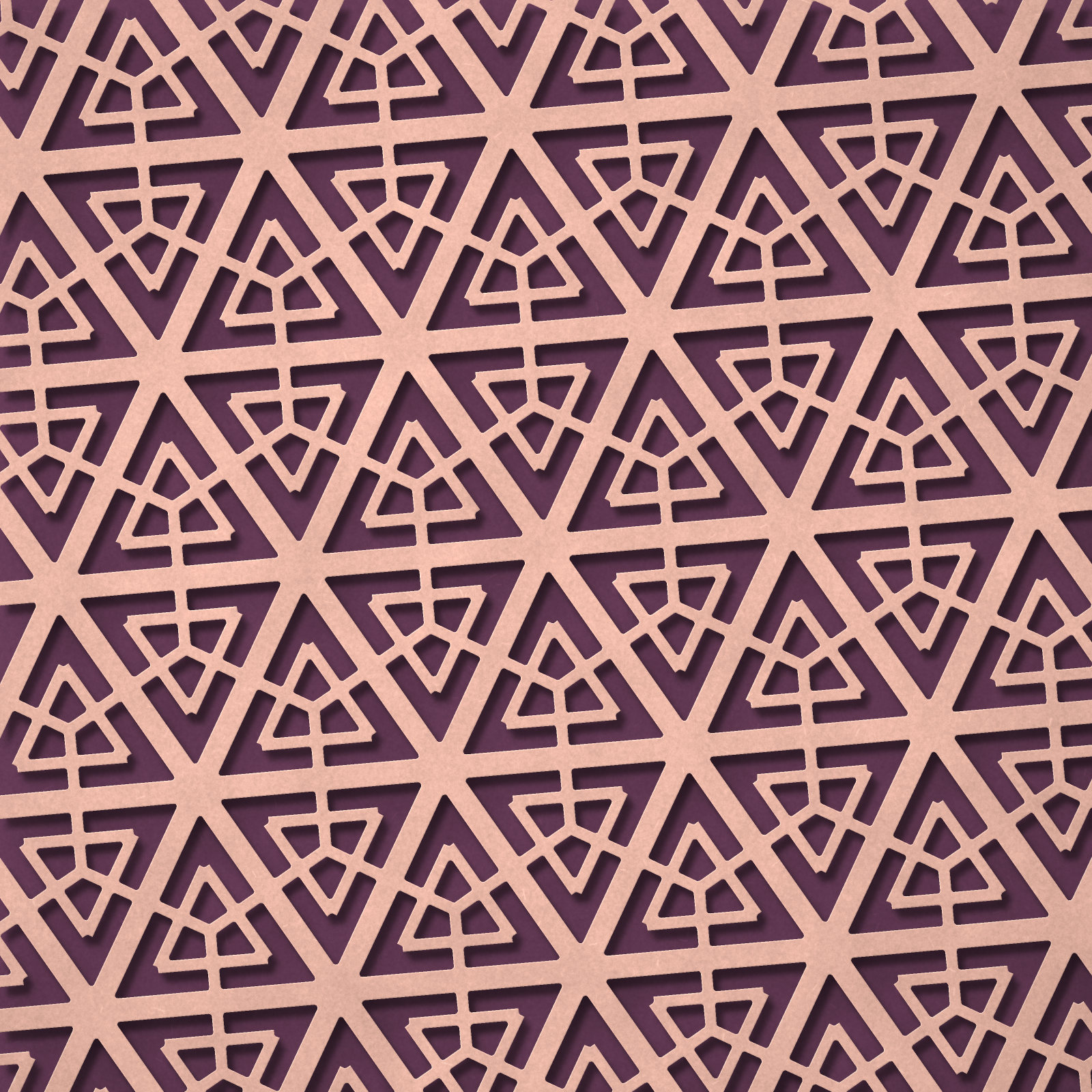 Kumiko Triangle Lattice Panel — 3