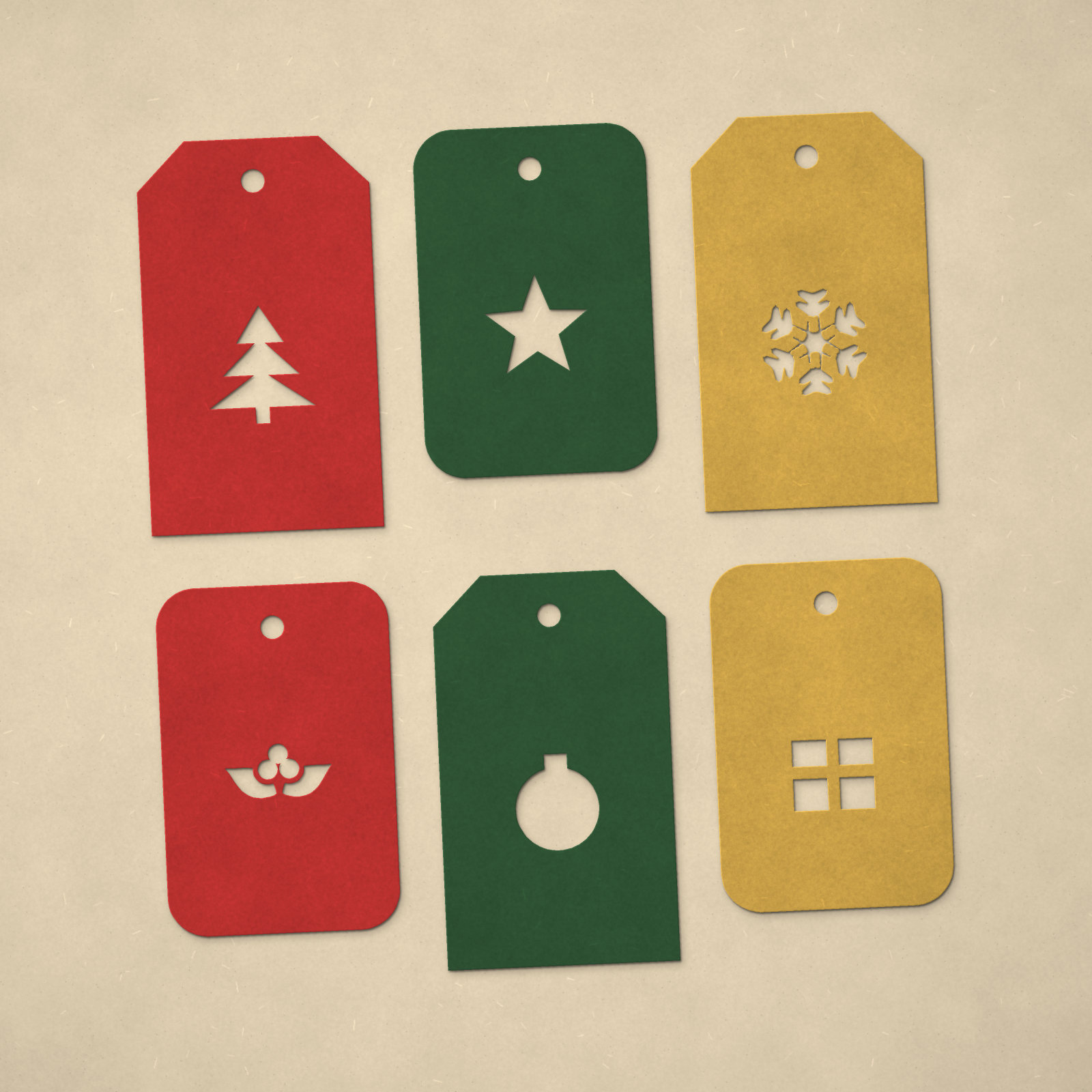 Christmas Cut-Out Gift Tags