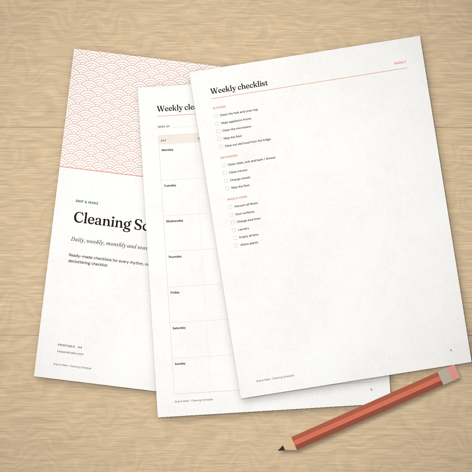 Cleaning Schedule