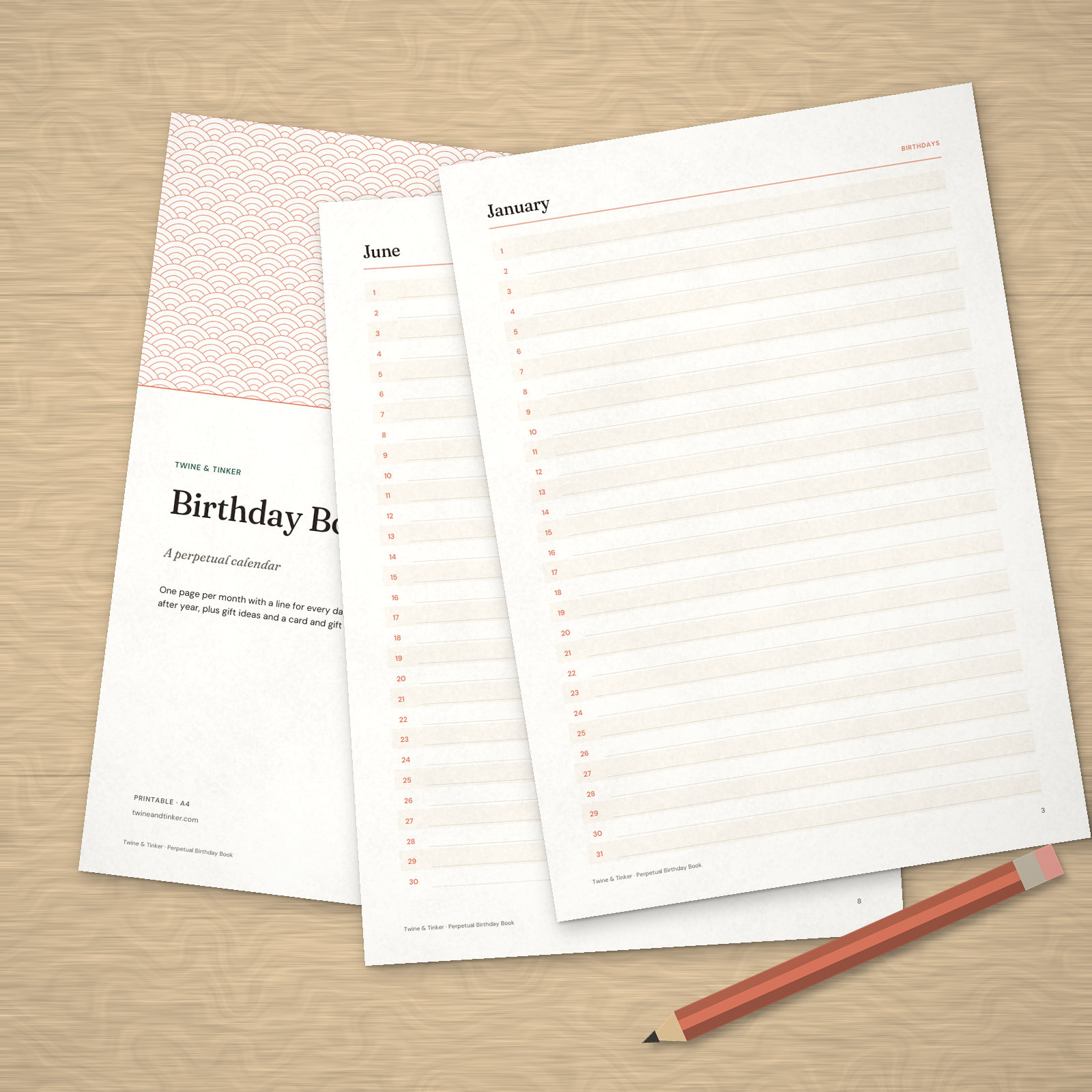 Perpetual Birthday Book