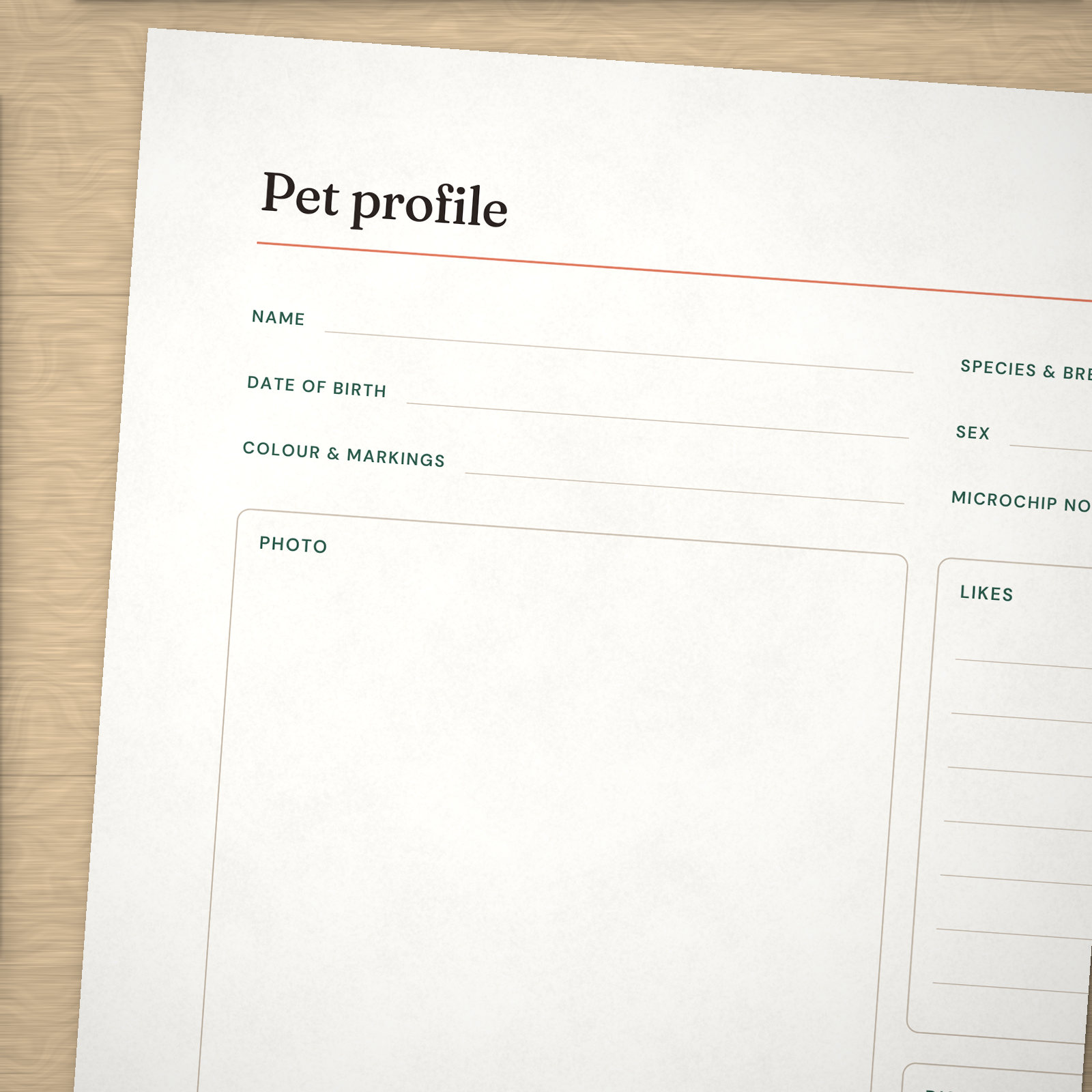 Pet Care Log — 3