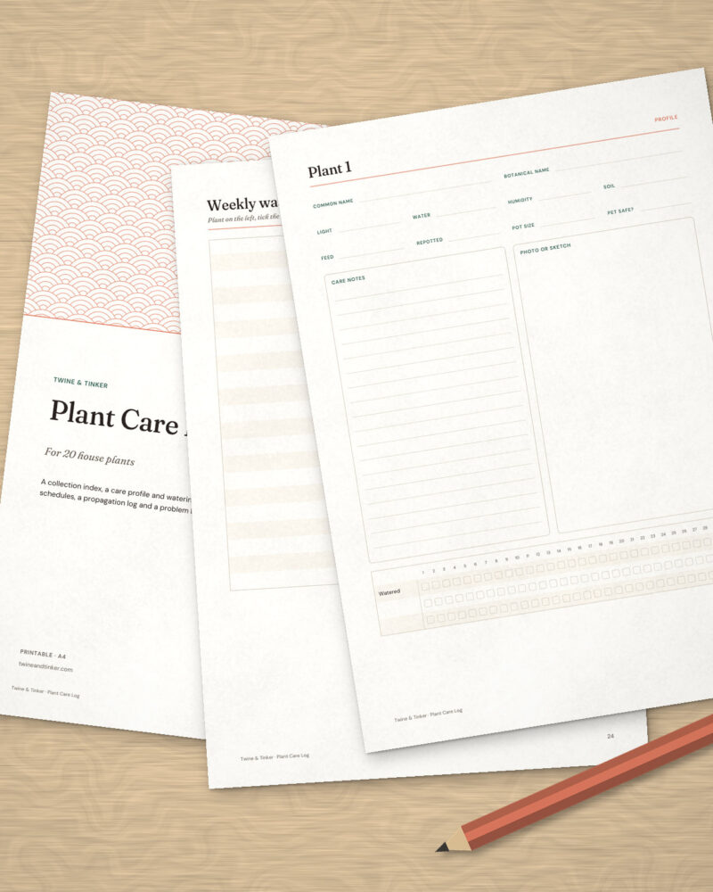 Plant Care Log