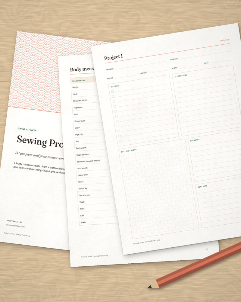 Sewing Project Log