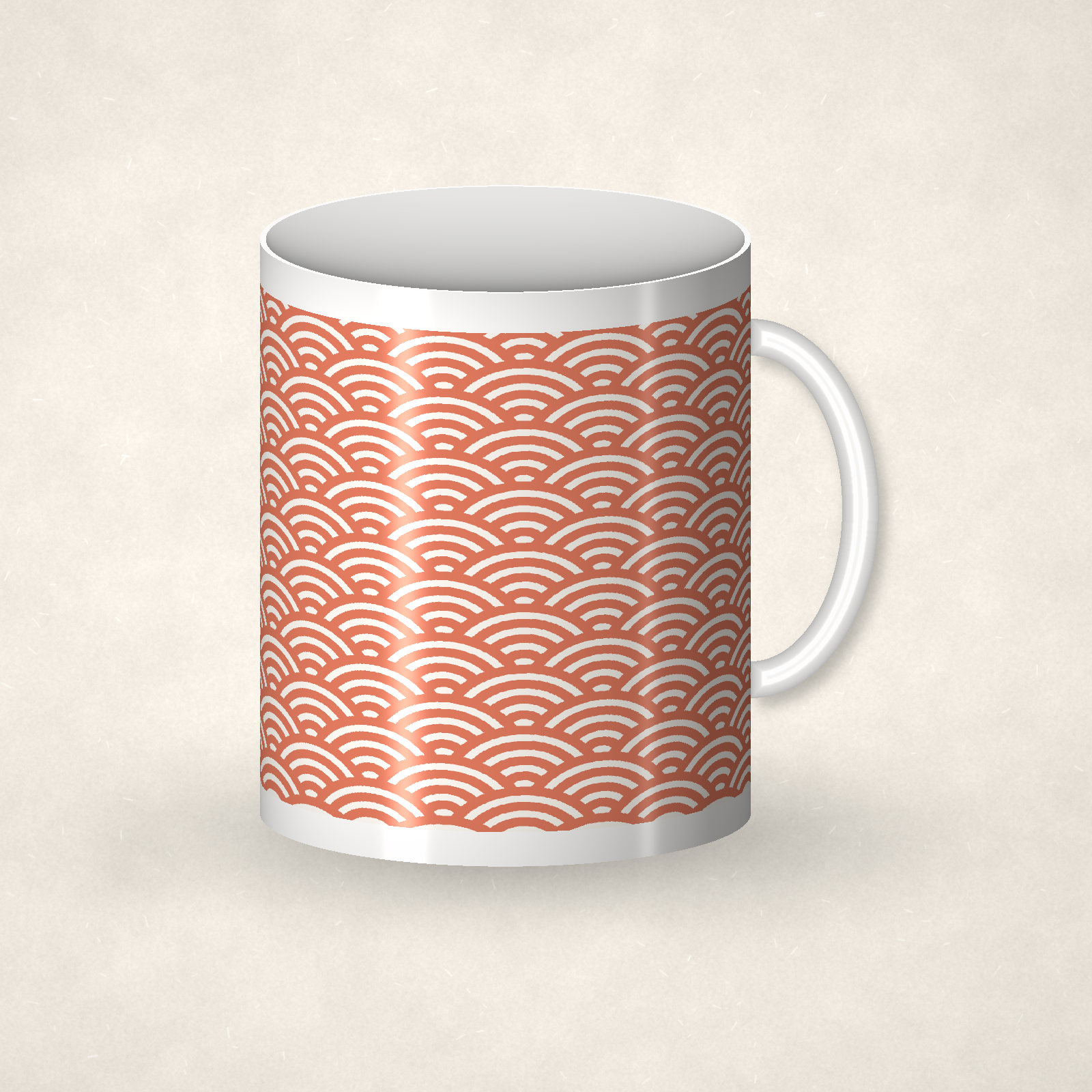 Seigaiha Waves Mug