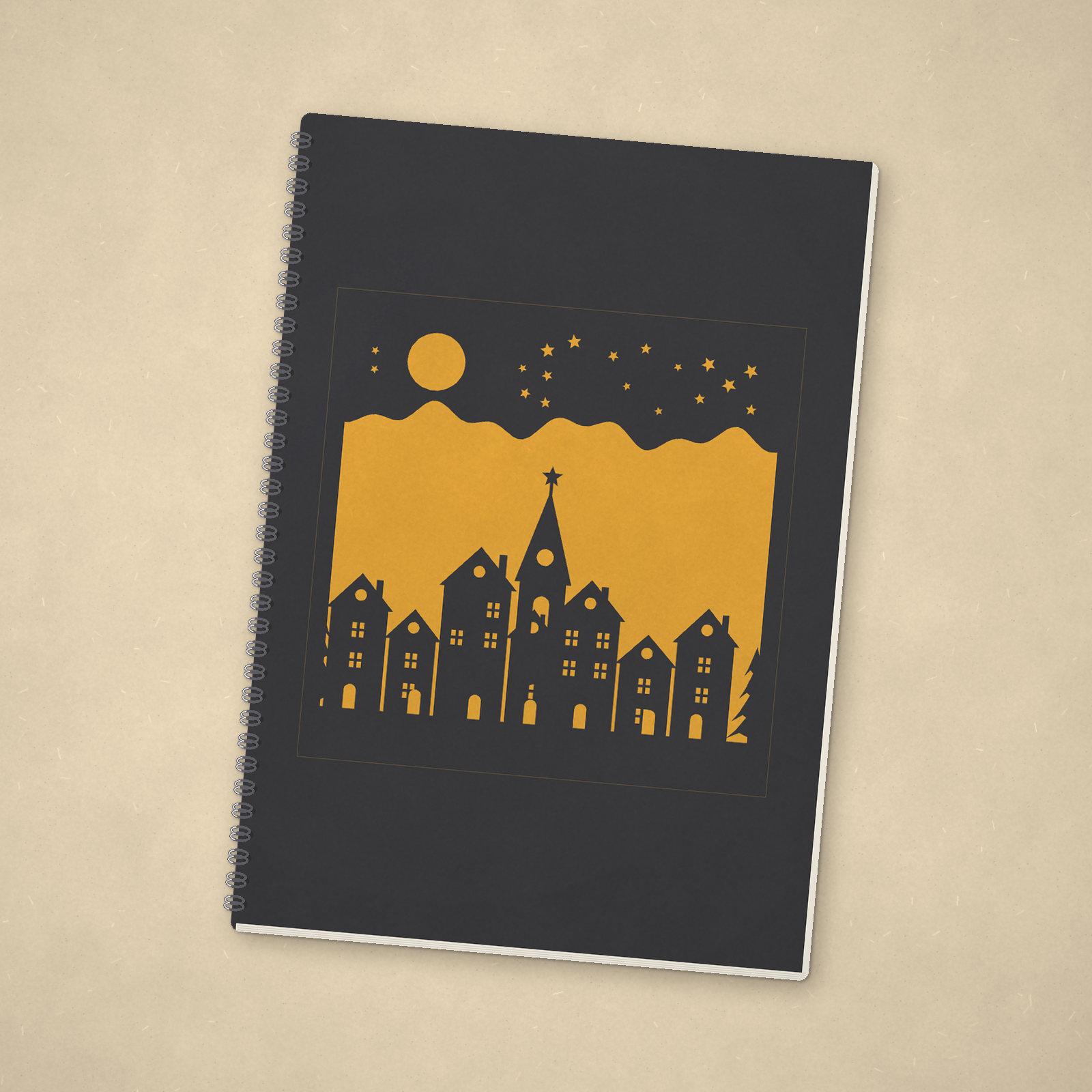 Little Town at Night Notebook