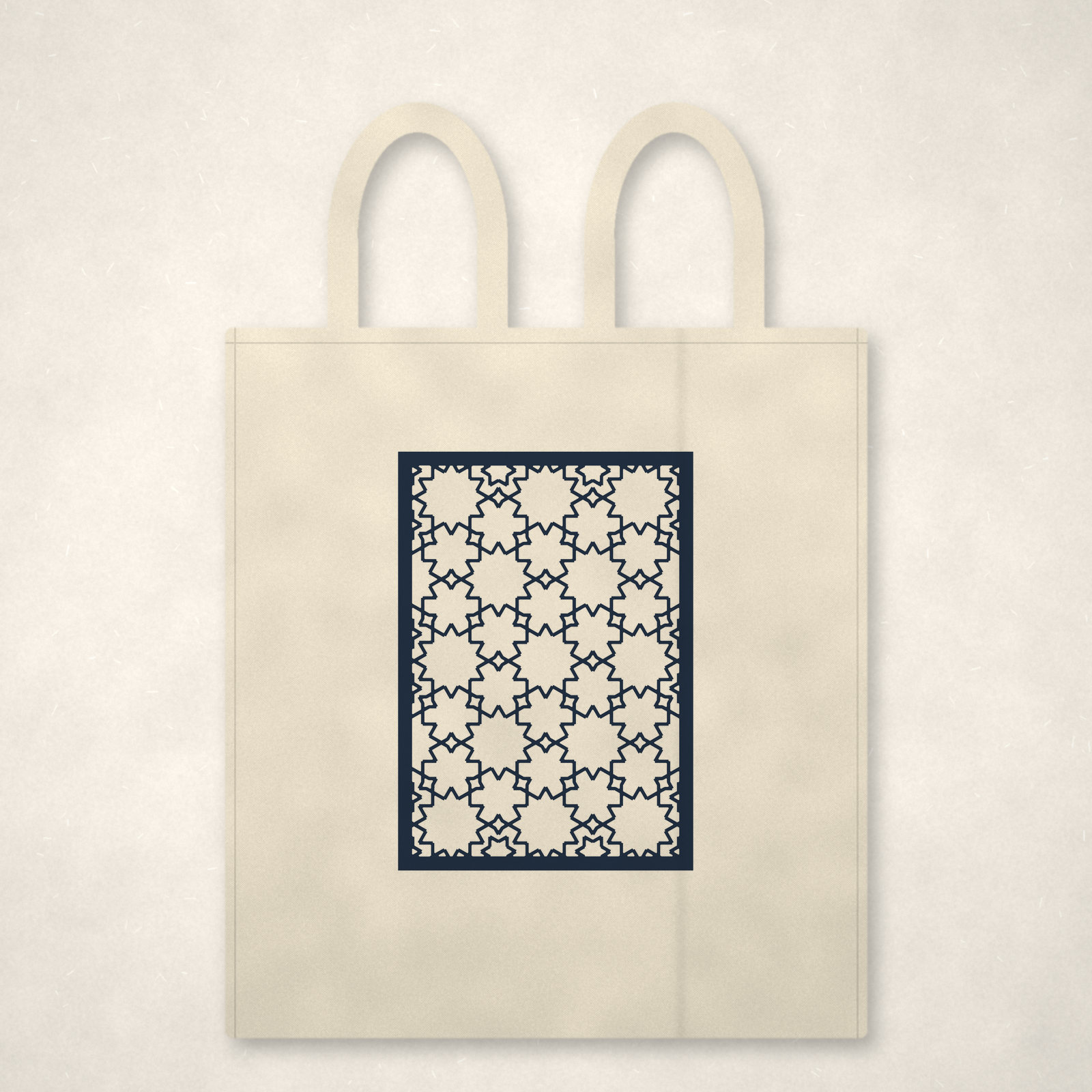Twelve-Point Rosette Tote Bag