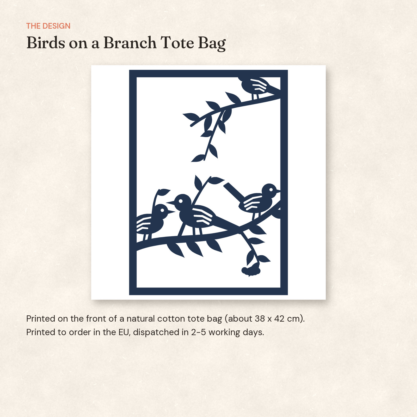 Birds on a Branch Tote Bag — 3